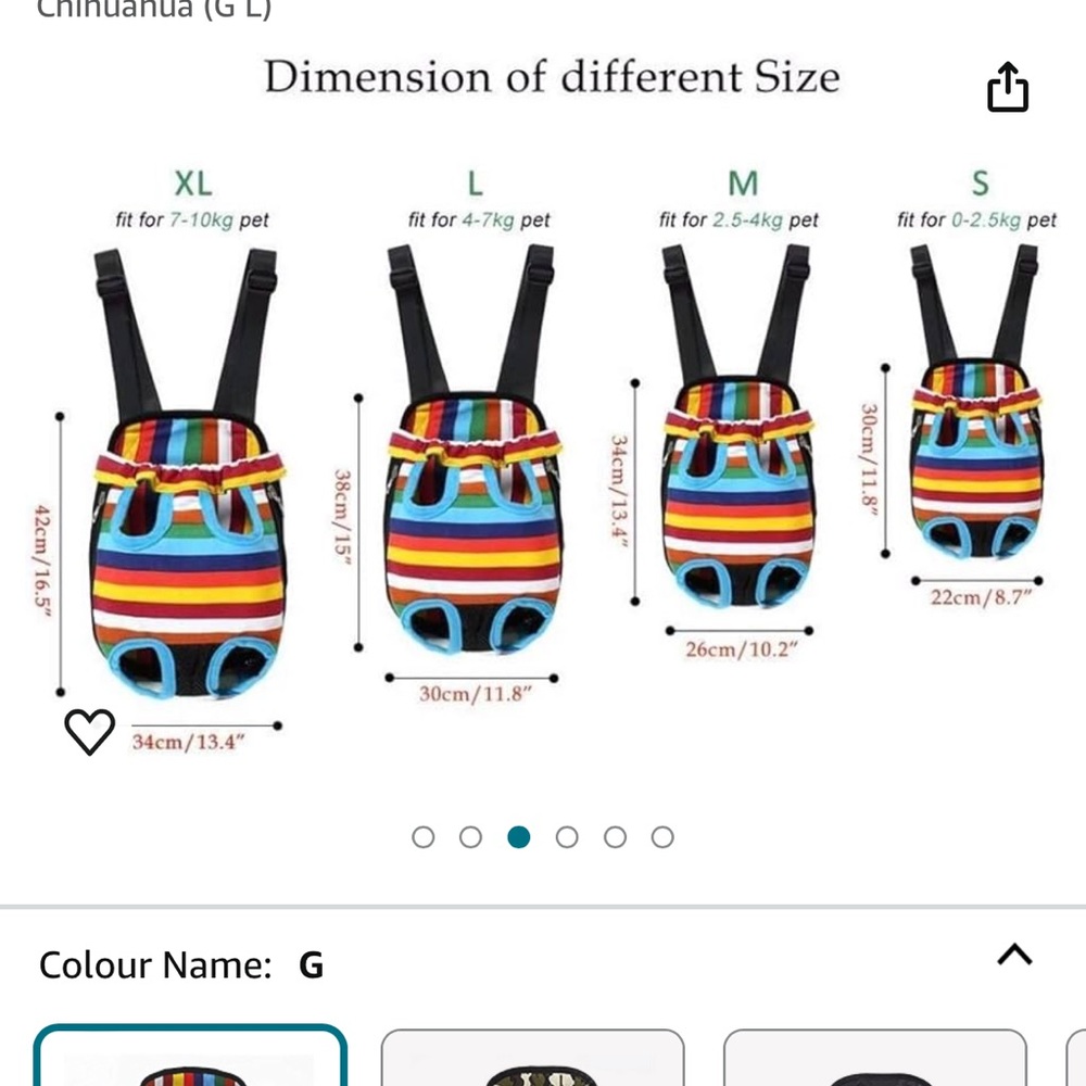 Small dog backpack carrier - Picture 10 of 10